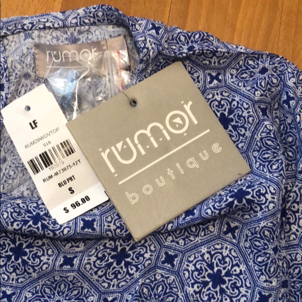 LF Blue Patterned Two-Piece Set - Picture 5 of 5